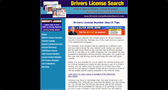 Desktop Screenshot of driverslicensenumbersearch.com